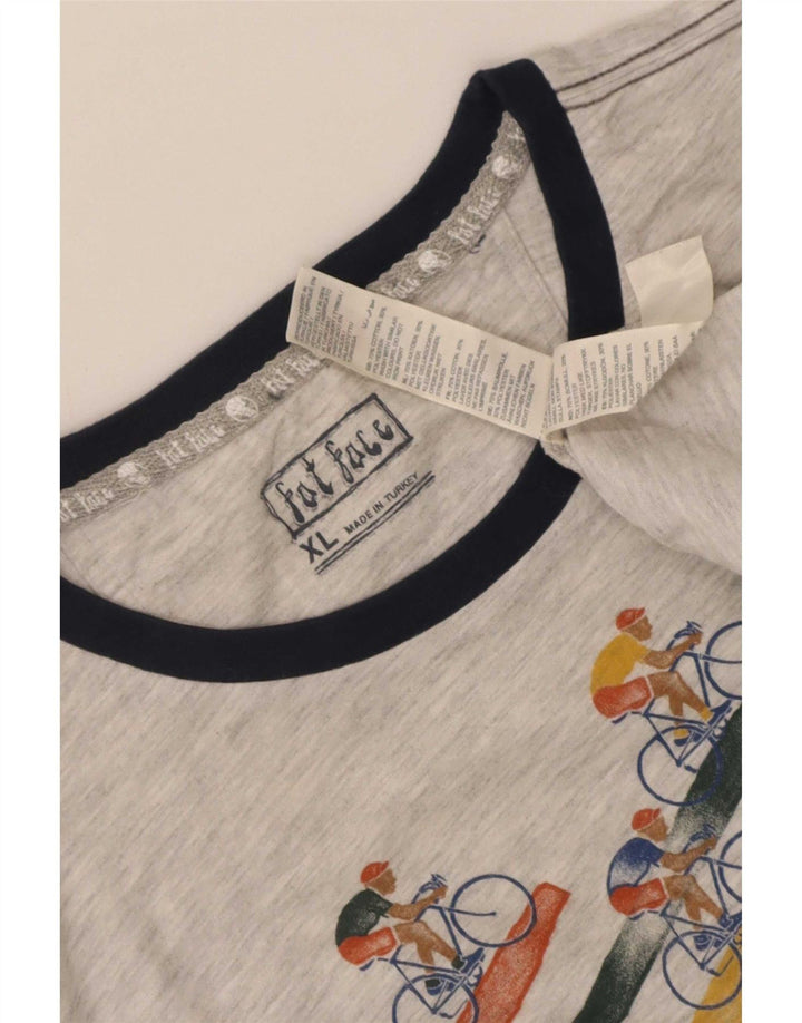 Tricou grafic pentru bărbați Fat Face Top XL bumbac gri