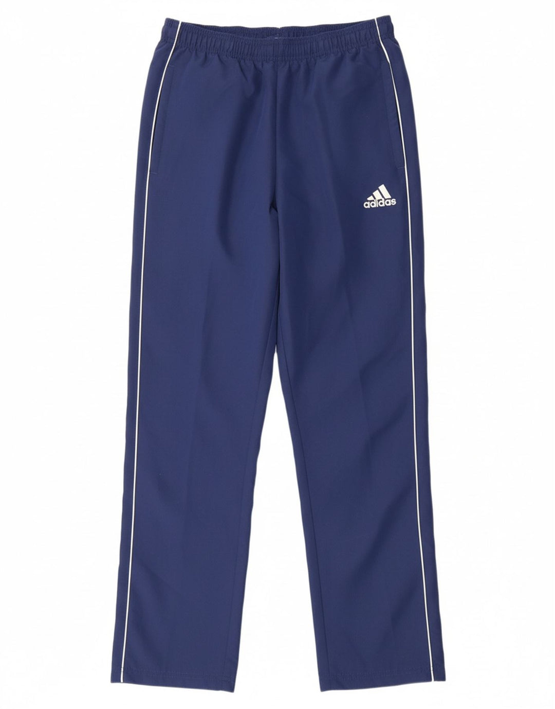 ADIDAS Boys Tracksuit Trousers 15-16 Years  Navy Blue Polyester