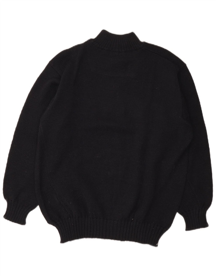 Pulover pentru bărbați North Sails, cu fermoar, cu gât, lână color block, mediu albastru