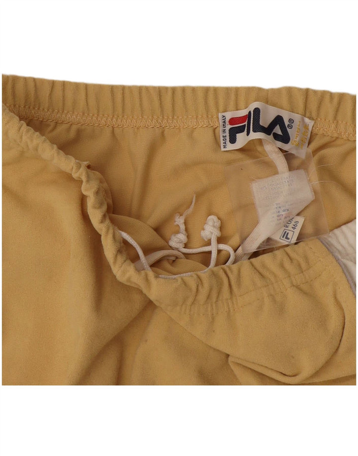 Pantaloni de trening Fila pentru femei IT 44 Galben mediu Triacetat color bloc