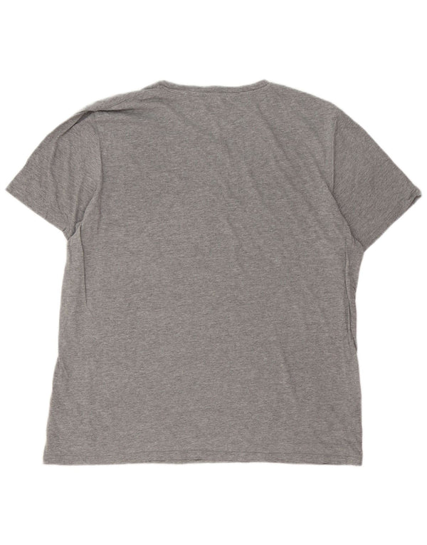 Tricou cu grafic Jack & Jones pentru bărbați Top 2XL, bumbac cu pete gri