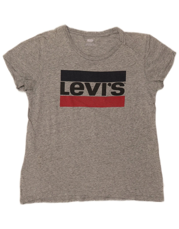 Tricou grafic LEVI'S pentru femei Top UK 12 Medium Gri Pete