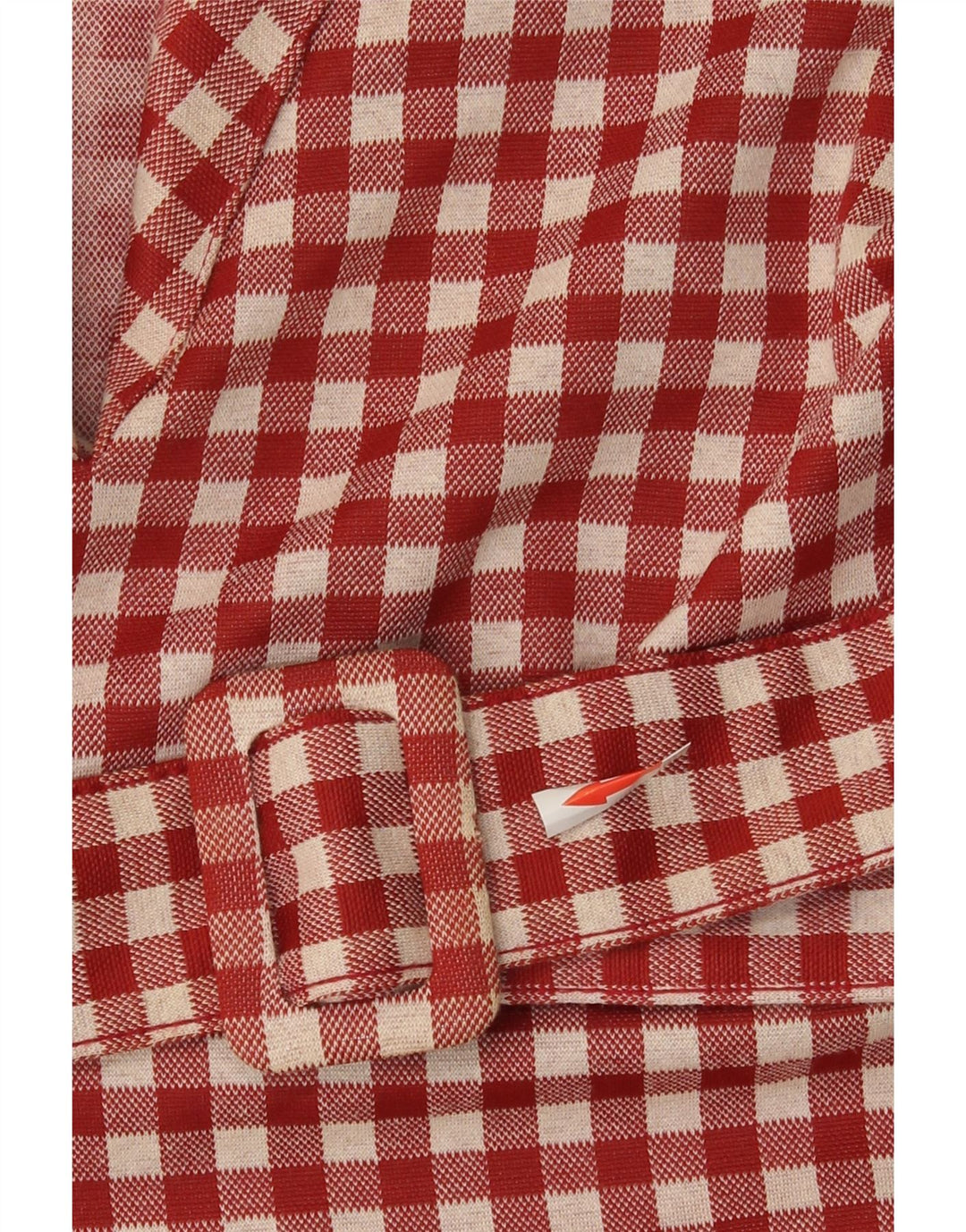 Rochie A-Line pentru Damă Zara UK 8 Mic Roșu Gingham Poliester