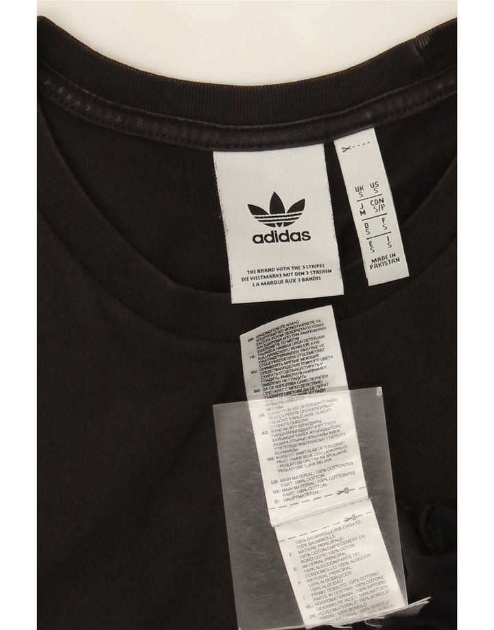 Tricou pentru bărbați Adidas Top mic, negru, bumbac