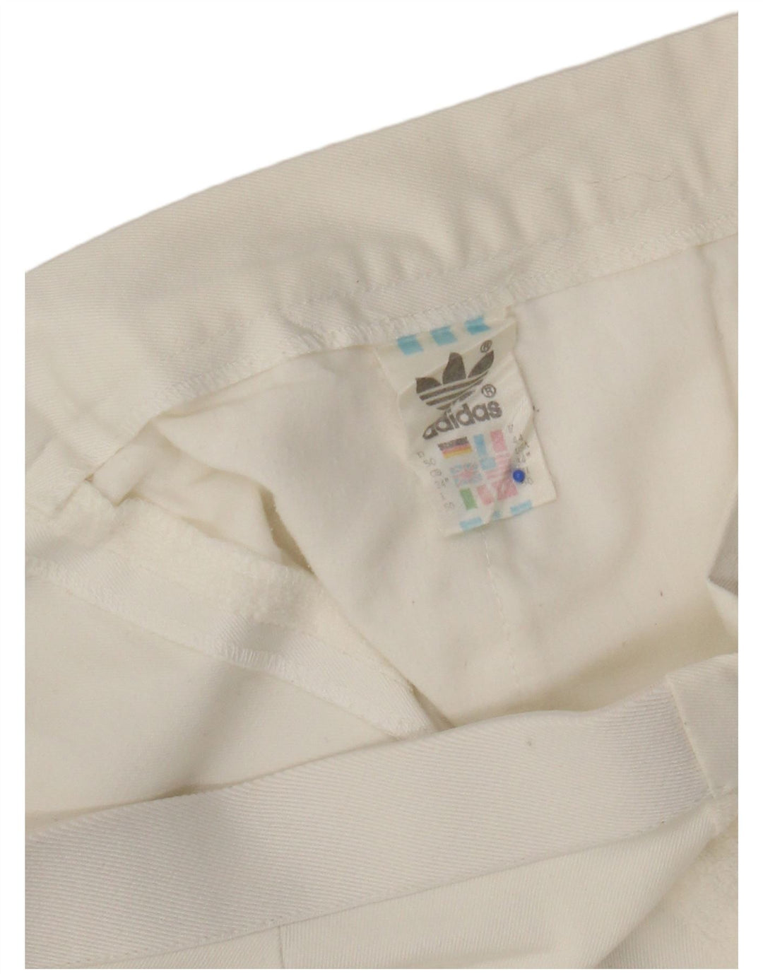Pantaloni scurți chino pentru femei Adidas W34, mare, alb, poliester