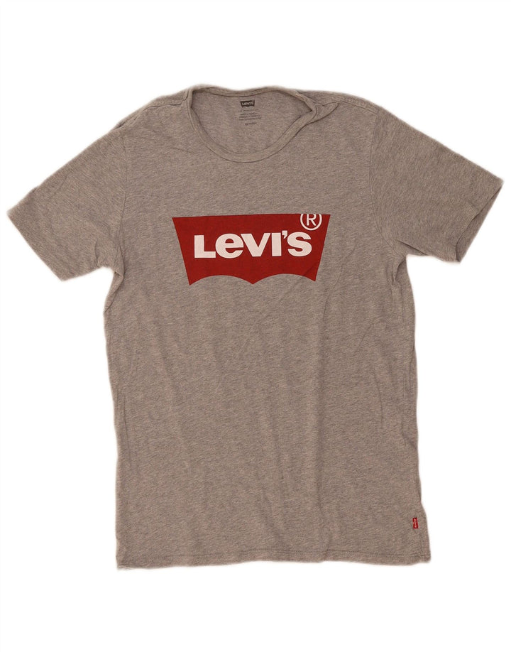 LEVI'S Mens Graphic T-Shirt Top XS Grey