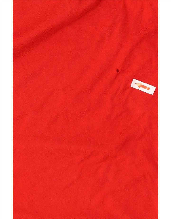 Tricou grafic pentru bărbați Nike Regular Fit Top din bumbac roșu mediu
