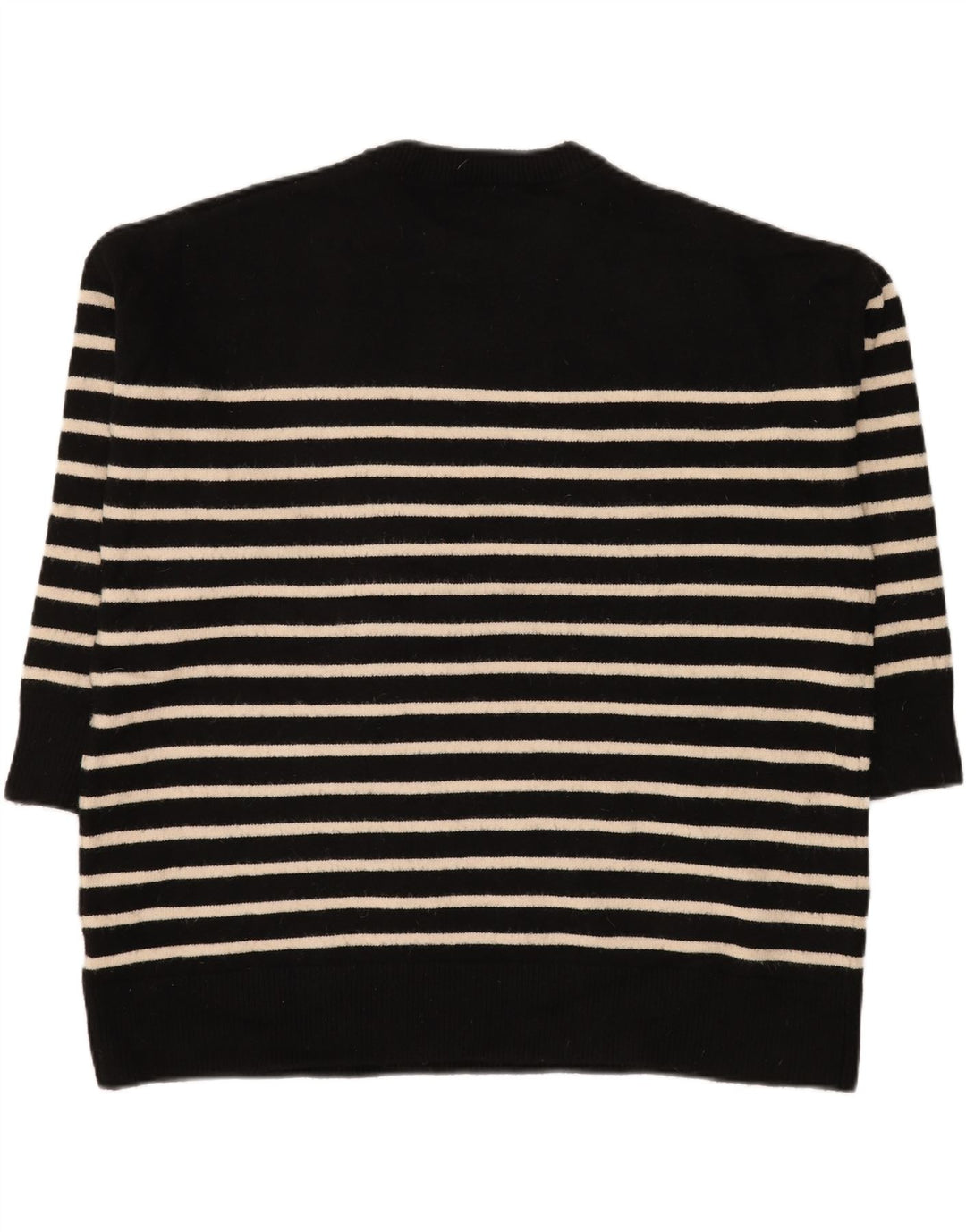 ZARA Womens Longline Oversized Crew Neck Jumper Sweater UK 10 Small Black
