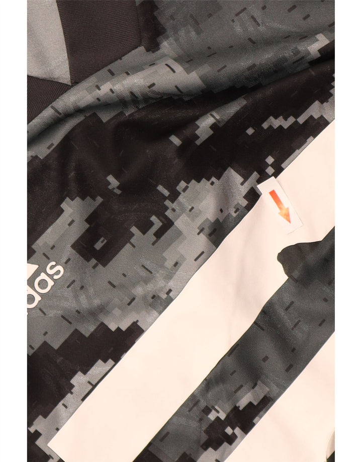 Tricou grafic pentru bărbați ADIDAS Top Medium Gri din poliester camuflaj