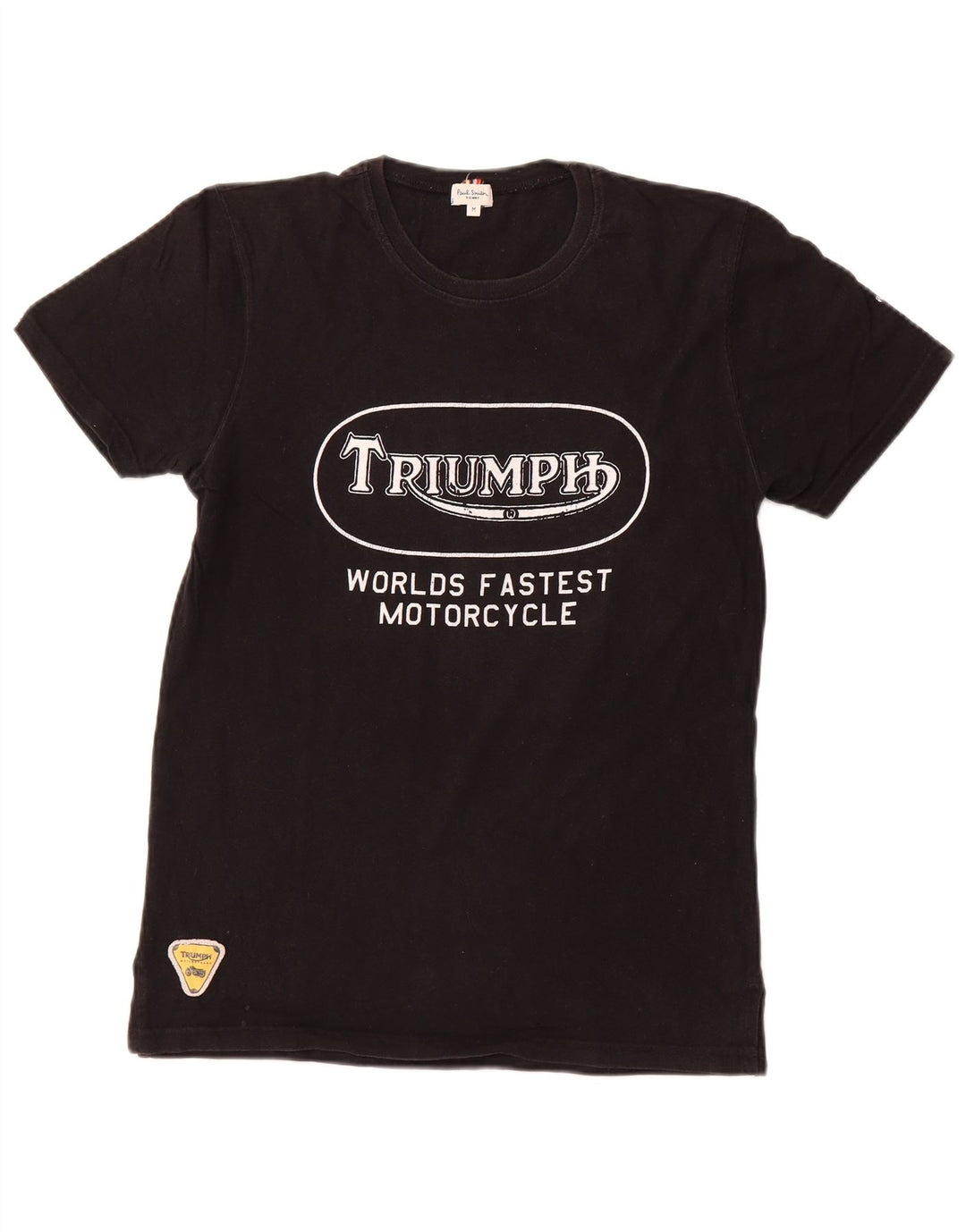 Tricou cu grafic Triumph pentru femei PAUL SMITH Top UK 12 Bumbac mediu negru