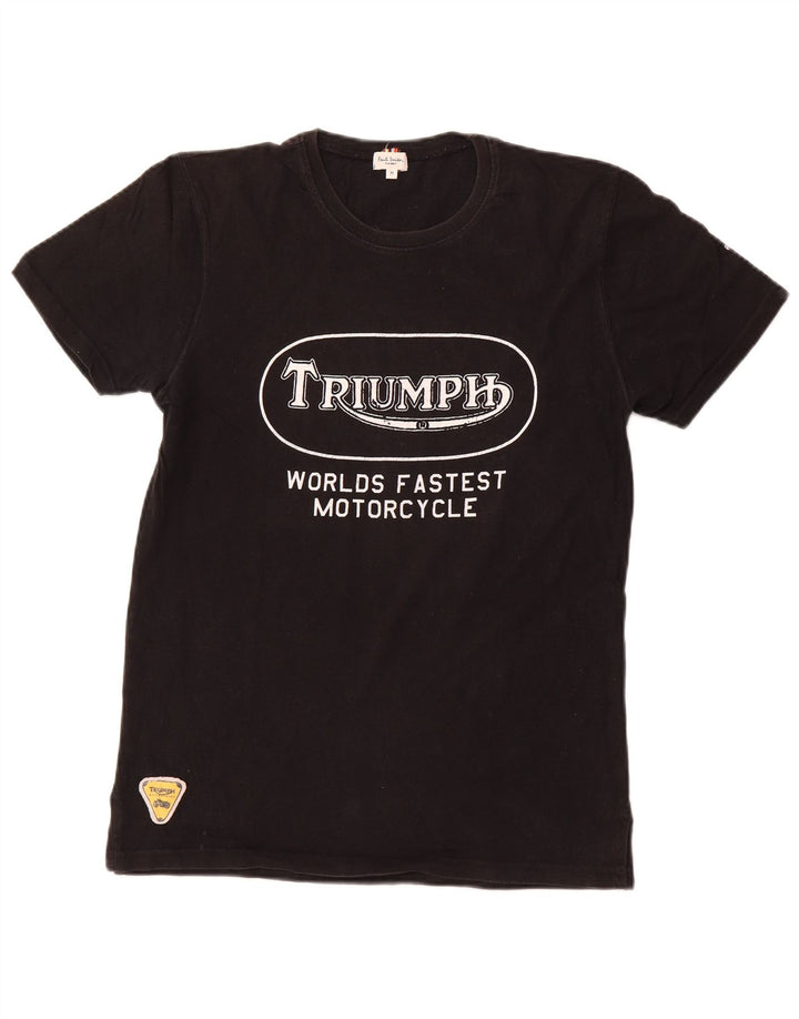 Tricou cu grafic Triumph pentru femei PAUL SMITH Top UK 12 Bumbac mediu negru