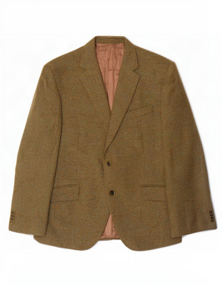Jachetă pentru bărbați Marks & Spencer, cu 2 nasturi, cu ajustare normală, UK 38 Medium Khaki