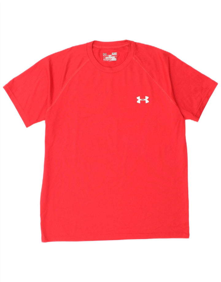 Tricou pentru bărbați UNDER ARMOUR Heat Gear Top mic poliester roșu