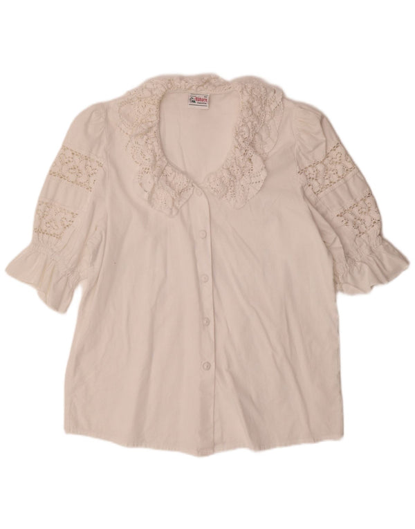 Bluză cămașă pentru femei ALPHORN IT 40 Medium White