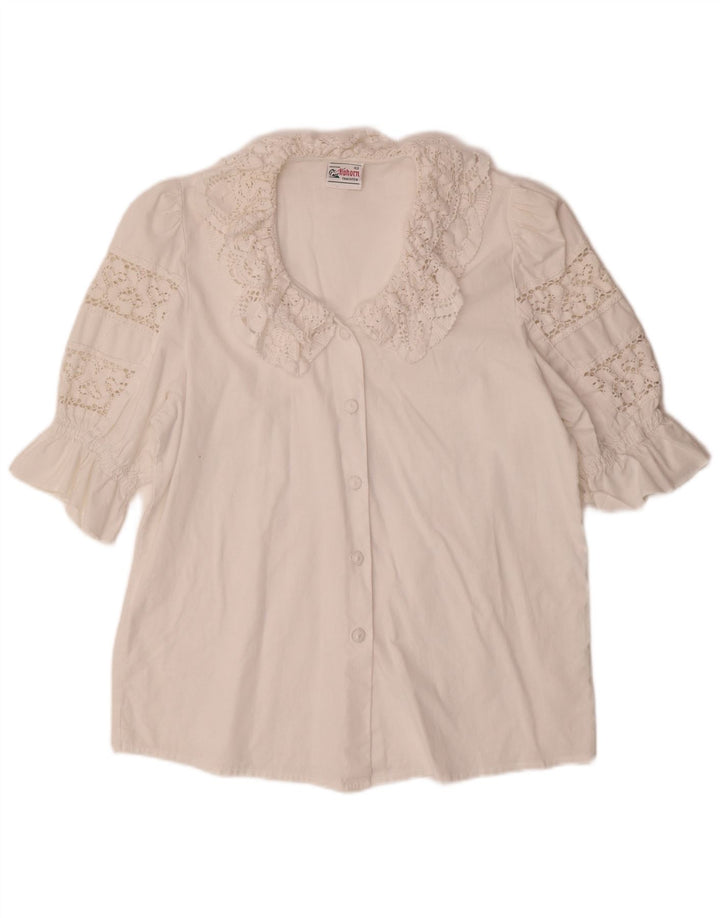 Bluză cămașă pentru femei ALPHORN IT 40 Medium White