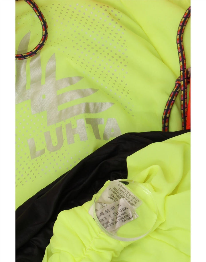 Jachetă de ploaie cu pulover supradimensionat pentru femei Luhta UK 18 XL, negru, bloc de culoare