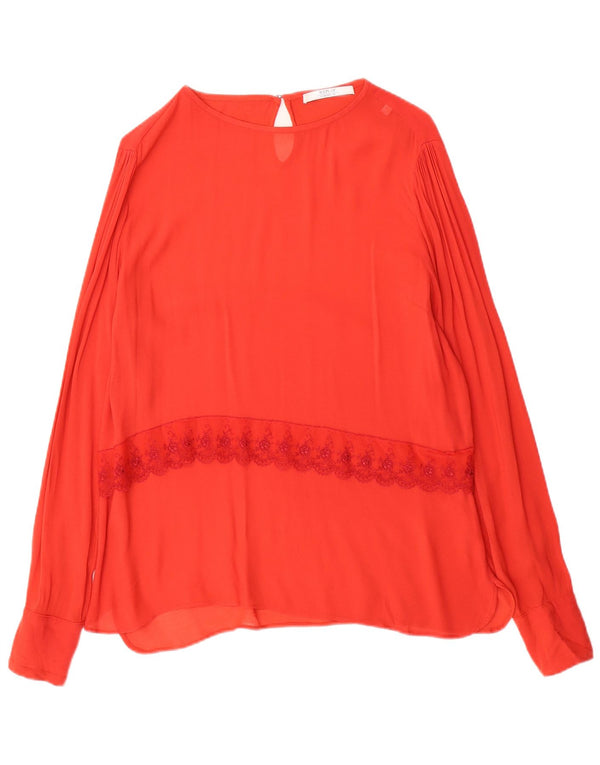 Bluză cu mânecă lungă supradimensionată pentru femei Replay UK 10 Small Red Floral