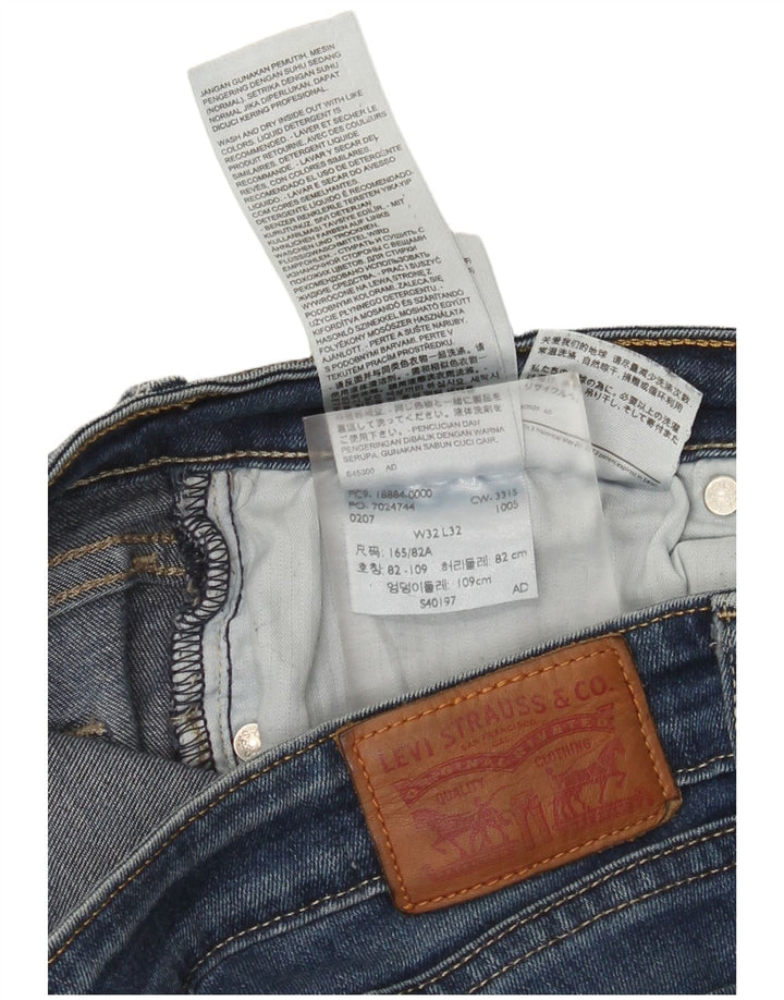 Blugi slim pentru femei Levi's W32 L32 bumbac bleumarin