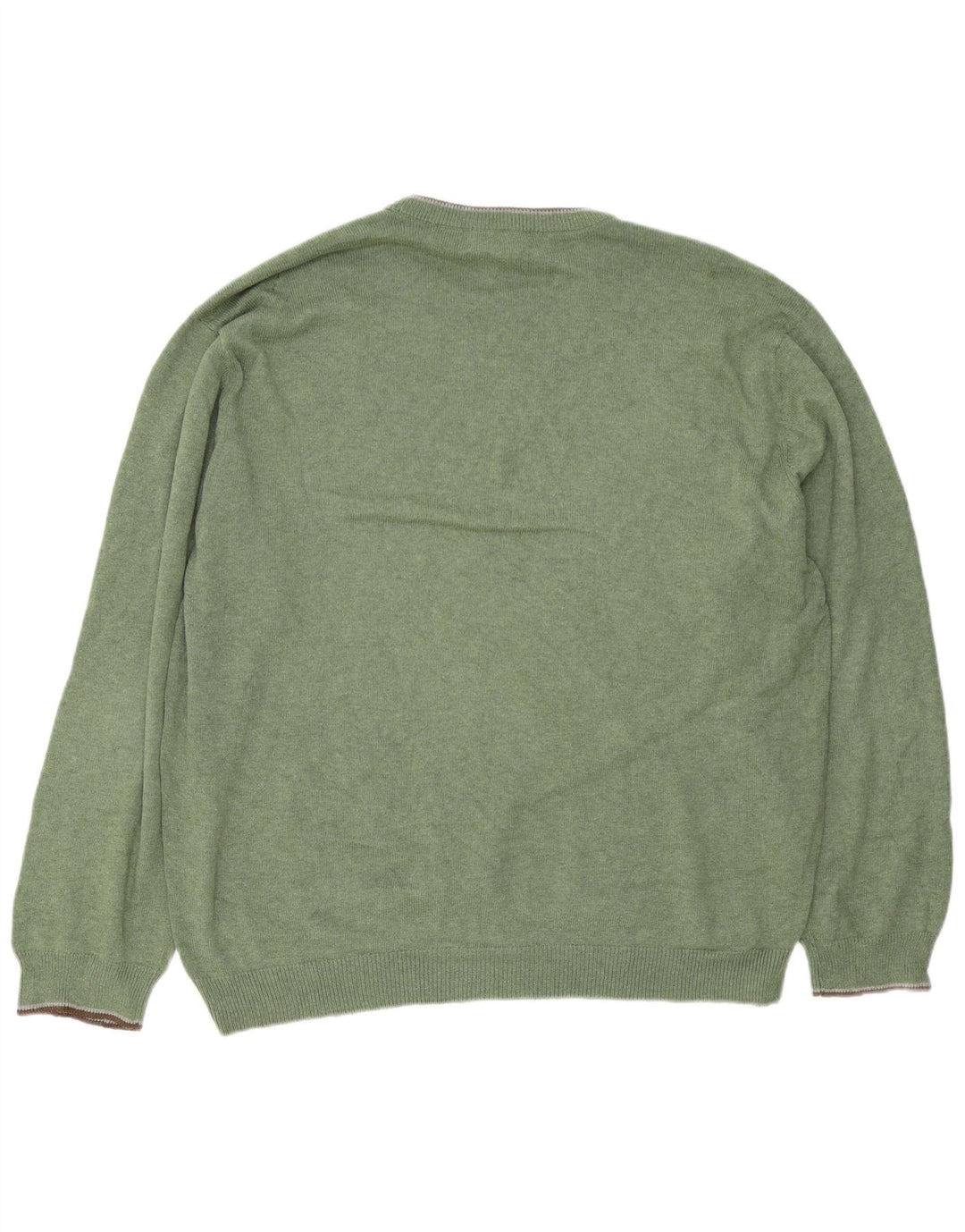 Pulover Chaps pentru bărbați, cu tăiere obișnuită, cu gât crew, bumbac verde 2XL