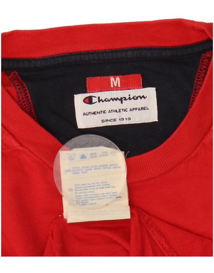 Tricou grafic pentru bărbați Champion Top, roșu mediu, bumbac color bloc