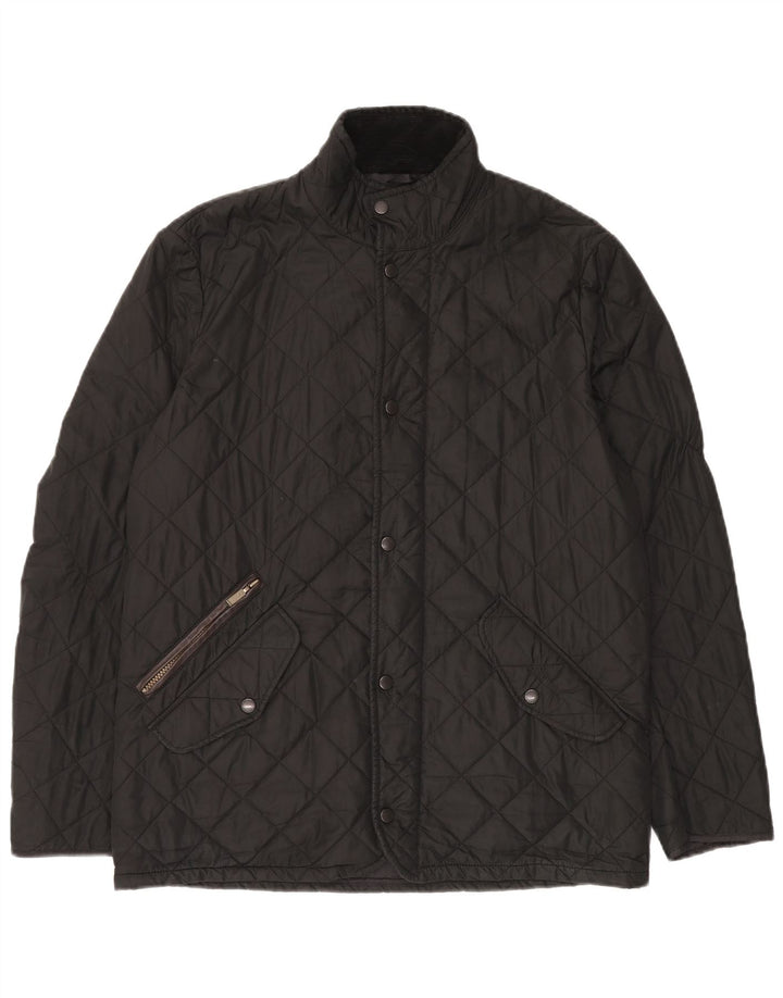 Jachetă matlasată pentru bărbați Barbour UK 38 Poliester mediu negru