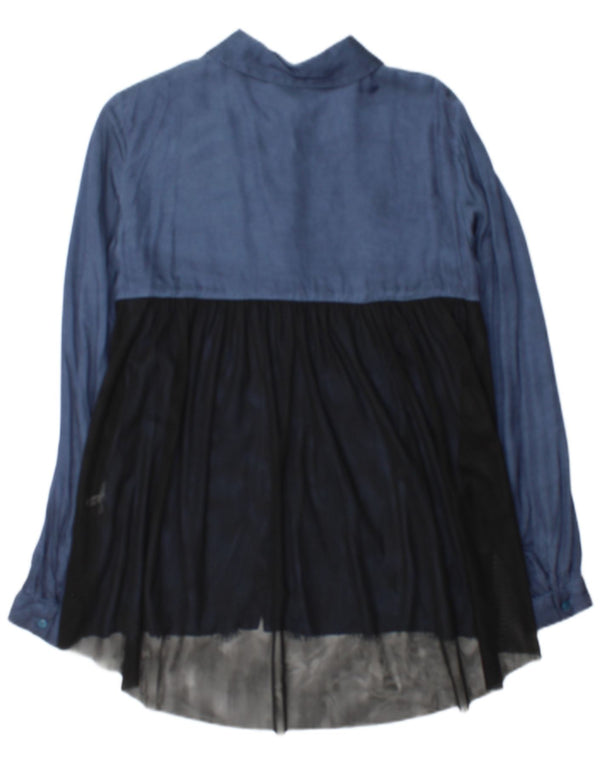 Trussardi Jeans Rochie cămașă pentru femei IT 42 Medium Blue Colorblock