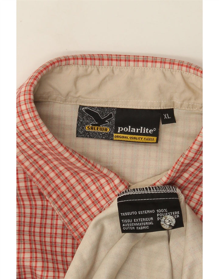 Cămașă SALEWA pentru bărbați, XL, poliester cu carouri roșii