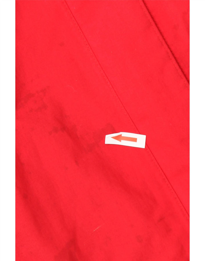 Jack Wolfskin Jachetă de ploaie cu glugă pentru femei UK 12/14 Poliamidă roșie medie