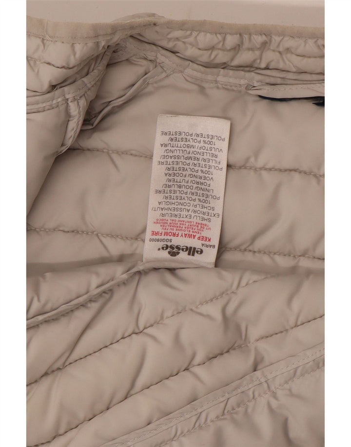 Gilet căptușit pentru femei ELLESSE UK 14 Poliester alb mediu