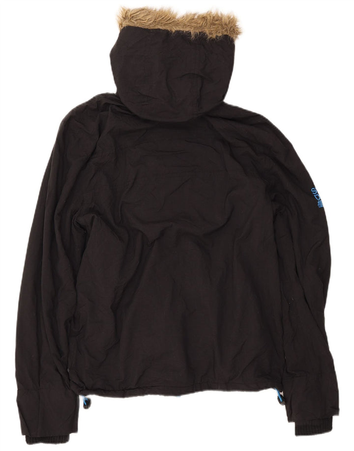 Jachetă de vânt cu glugă SUPERDRY pentru bărbați UK 38 Medium Black