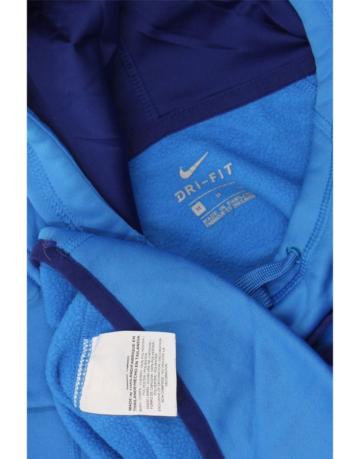 Pulover NIKE pentru damă cu hanoră grafică UK 14, poliester albastru mediu