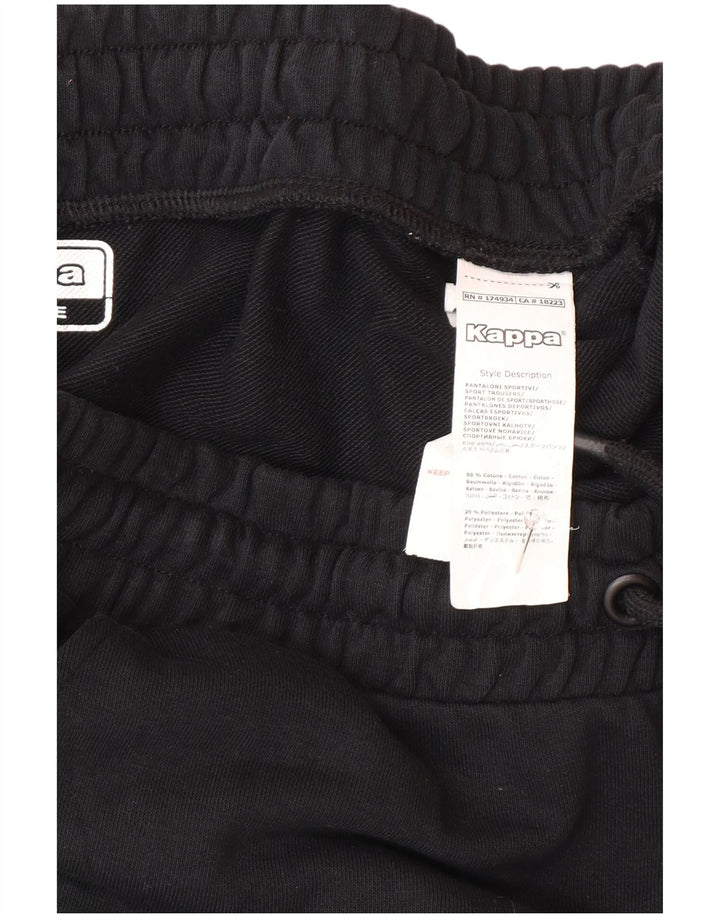 Pantaloni de trening pentru bărbați Kappa Joggeri mari, negru, bumbac