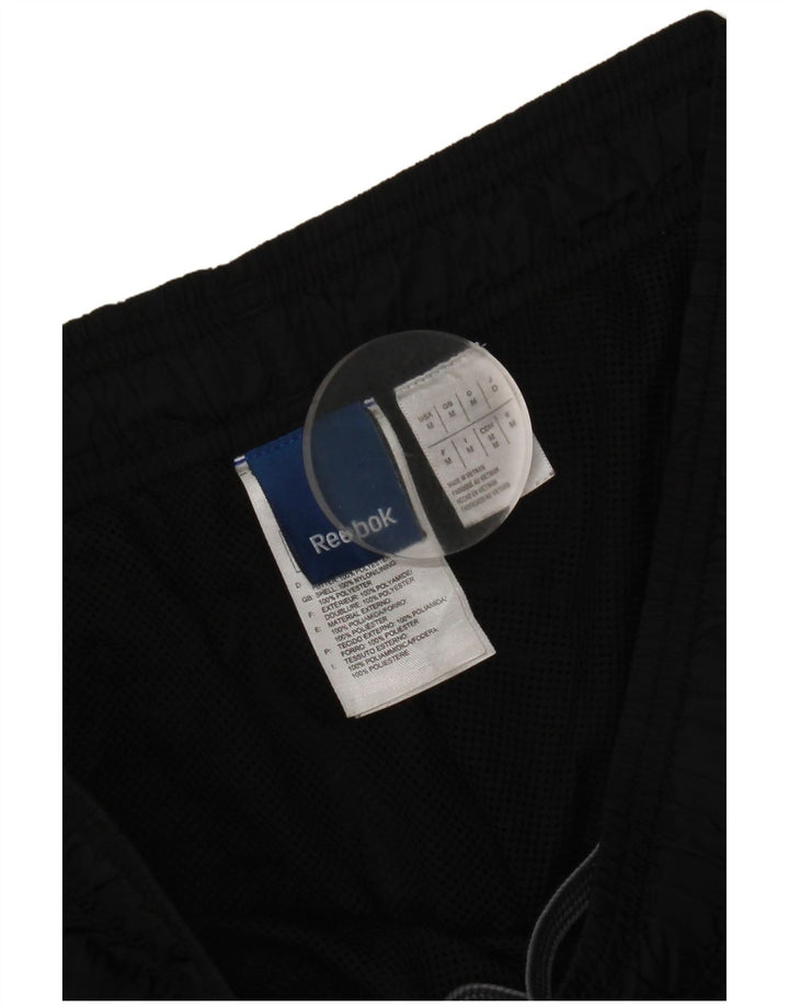 Pantaloni de trening Reebok pentru bărbați, poliamidă neagră medie
