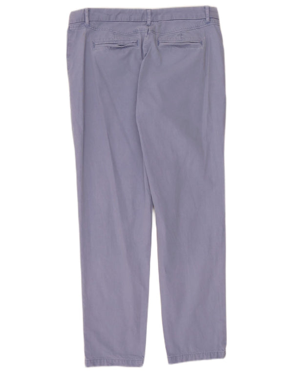 Pantaloni chino subțiri pentru femei Marks & Spencer UK 12 Medium L32 L28 Bumbac albastru