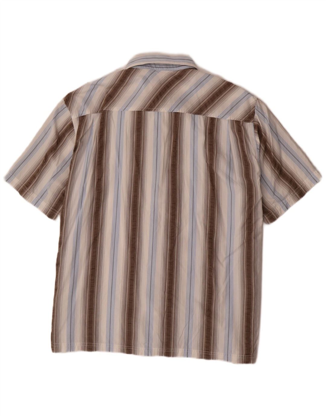 Cămașă cu mânecă scurtă pentru bărbați S.OLIVER, bumbac cu dungi albastre 2XL