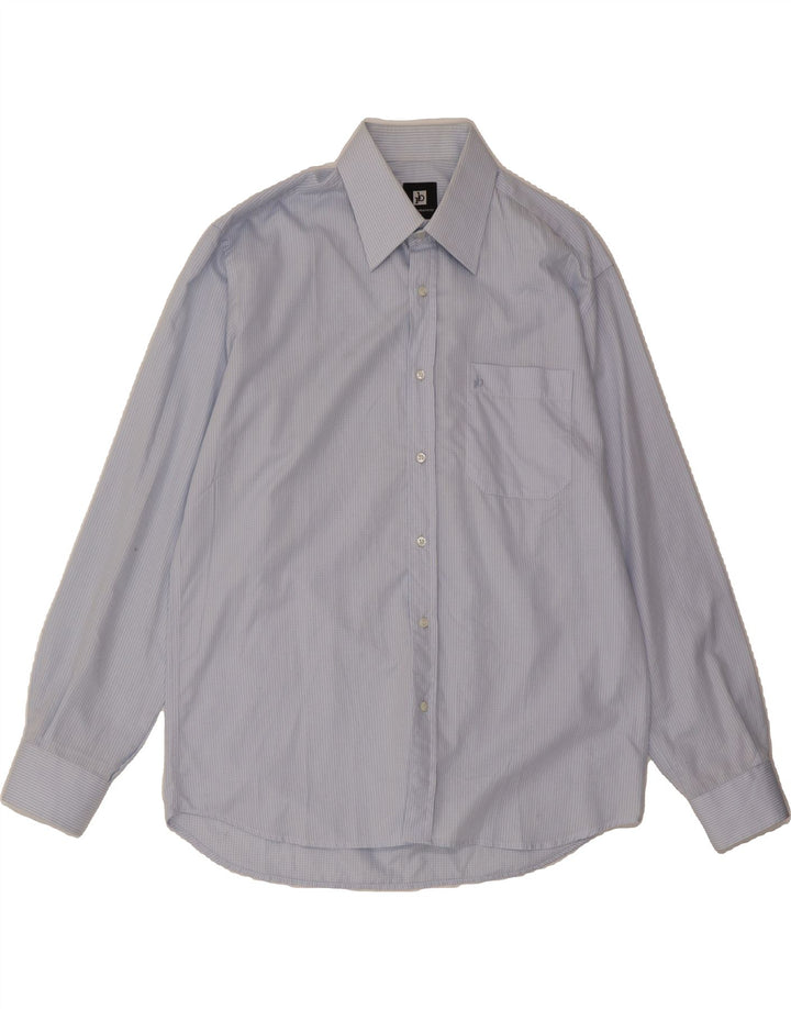 ROCCOBAROCCO Mens Shirt Size 16 41 Large Blue Striped Vintage Roccobarocco and Second-Hand Roccobarocco from Messina Hembry 