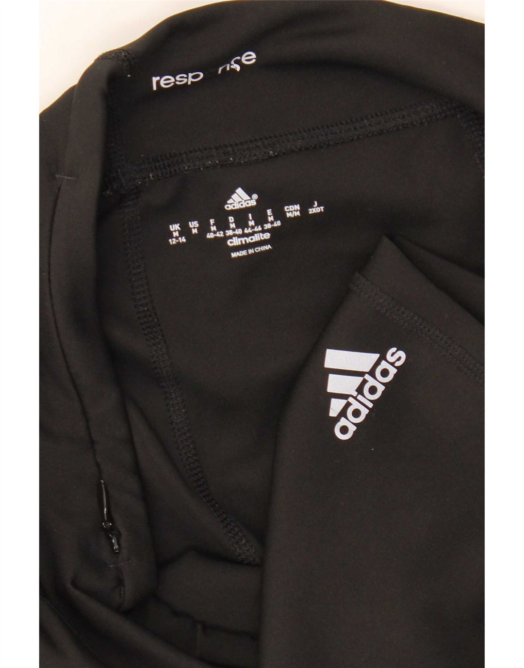 Leggings Adidas Climalite Capri pentru femei UK 12/14 Poliester mediu negru