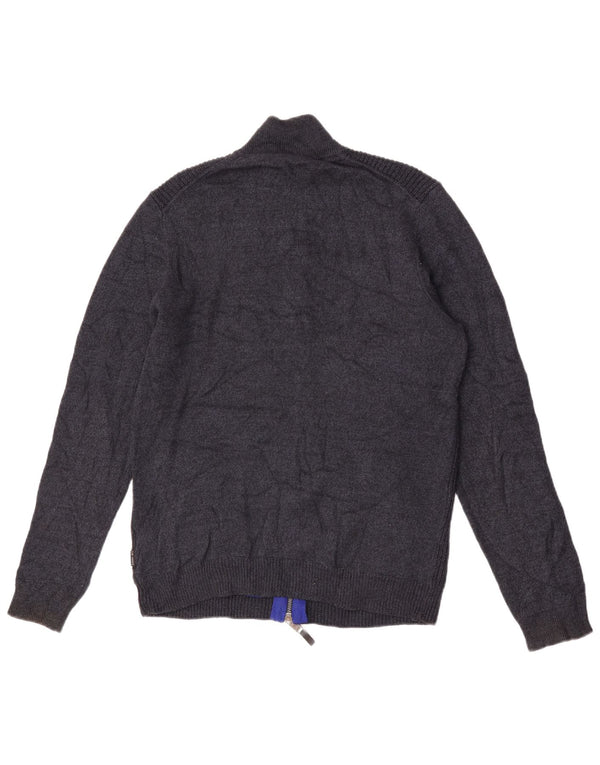 Pulover cardigan pentru bărbați Ted Baker Mărimea 3 Poliester, albastru bleumarin mediu