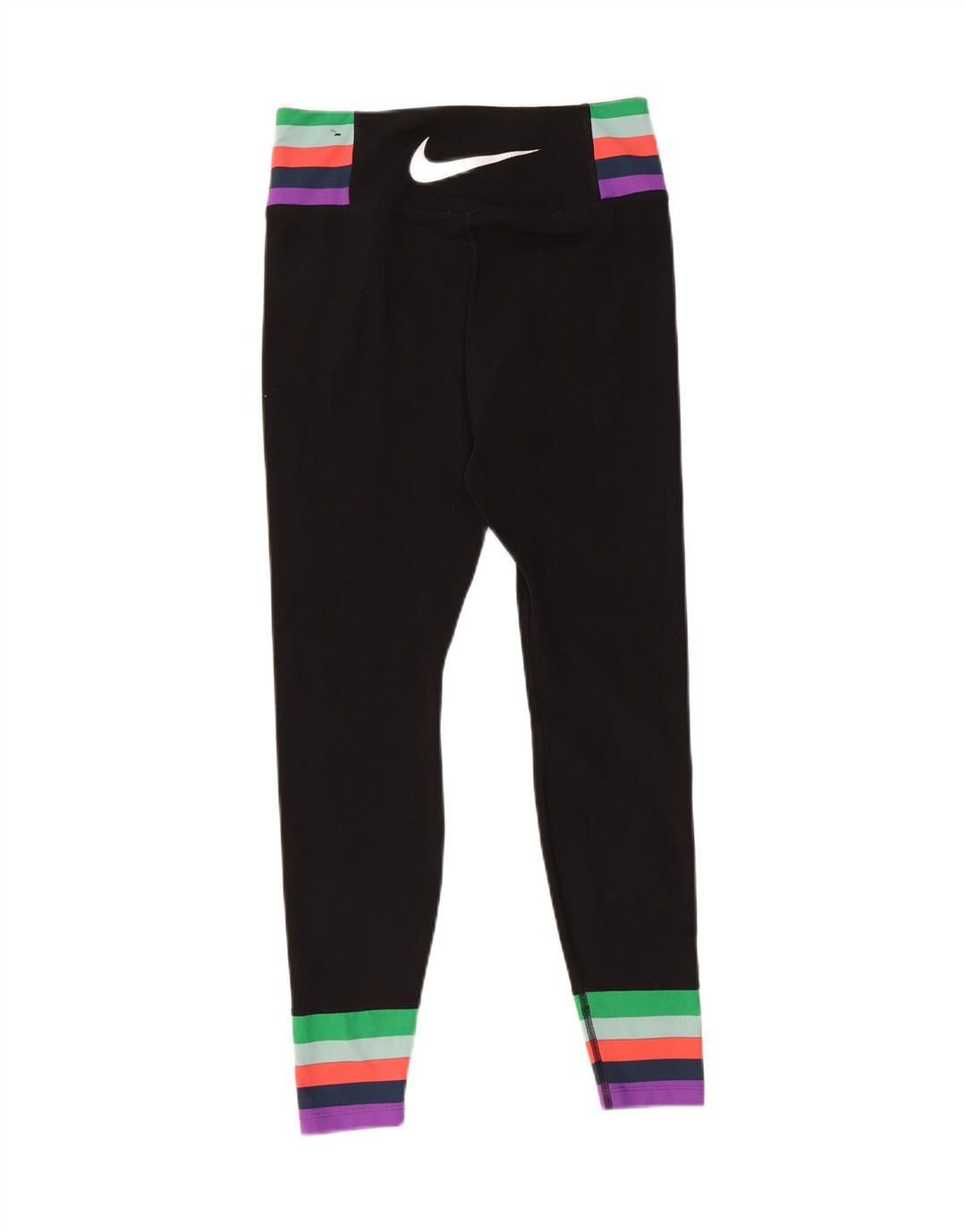 Leggings Nike Dri Fit Graphic pentru femei, poliester cu dungi mici, negre