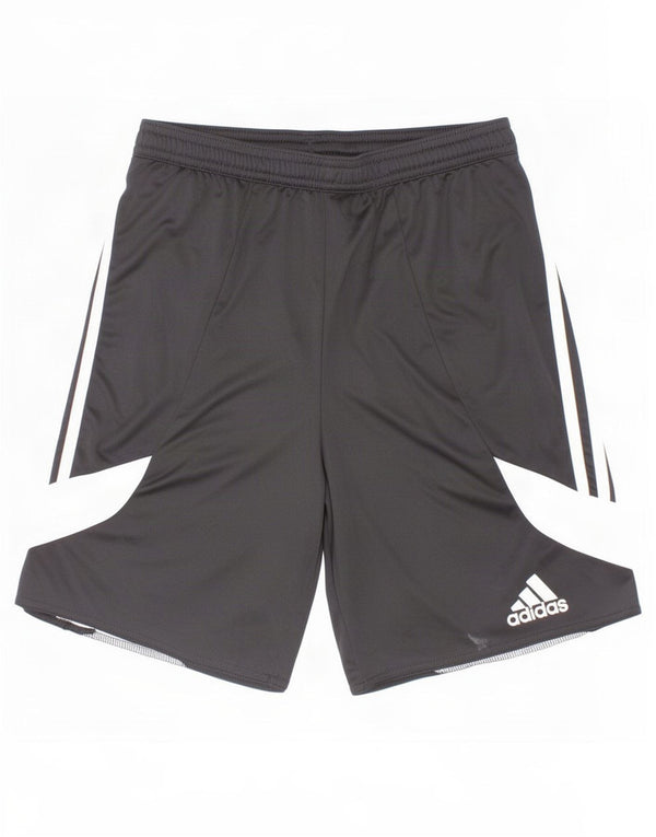 Pantaloni scurți sport Adidas Climalite pentru băieți 13-14 ani XL negru colorblock