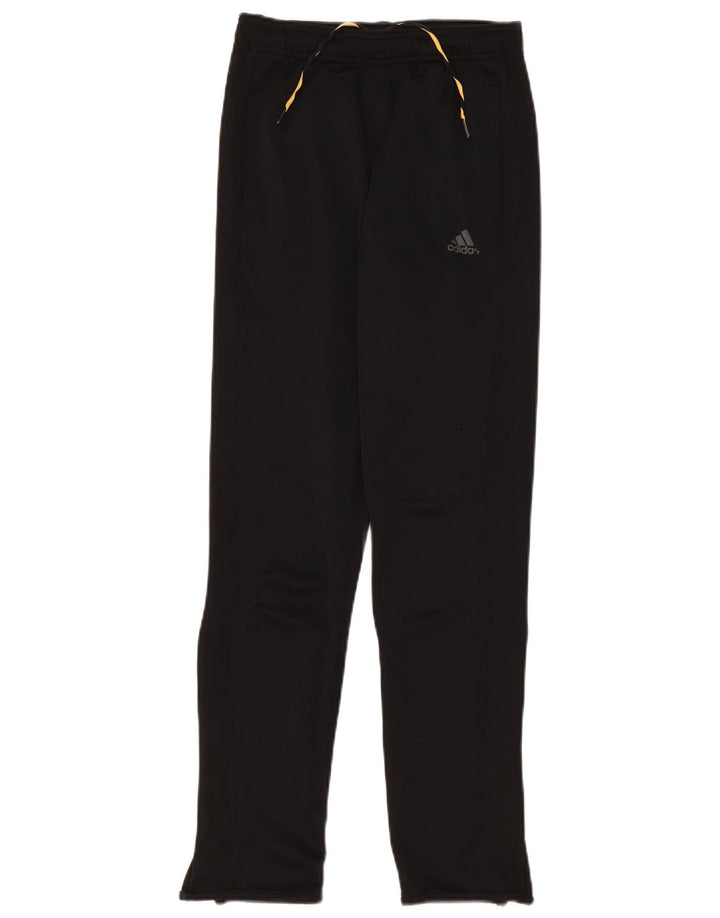 Pantaloni de trening Adidas Climalite pentru baieti 13-14 ani poliester negru