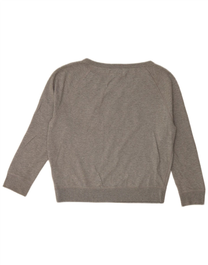 Pulover supradimensionat pentru femei Gap, cu grafic, UK 10, bumbac, gri mic