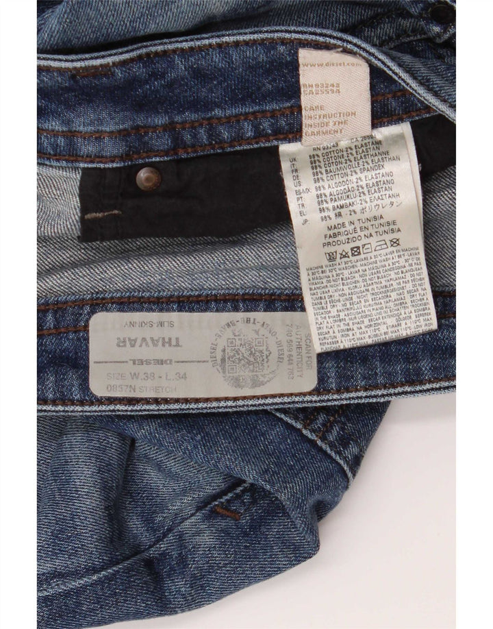 Jeans slim Thavar pentru bărbați Diesel W38 L34 Bumbac albastru