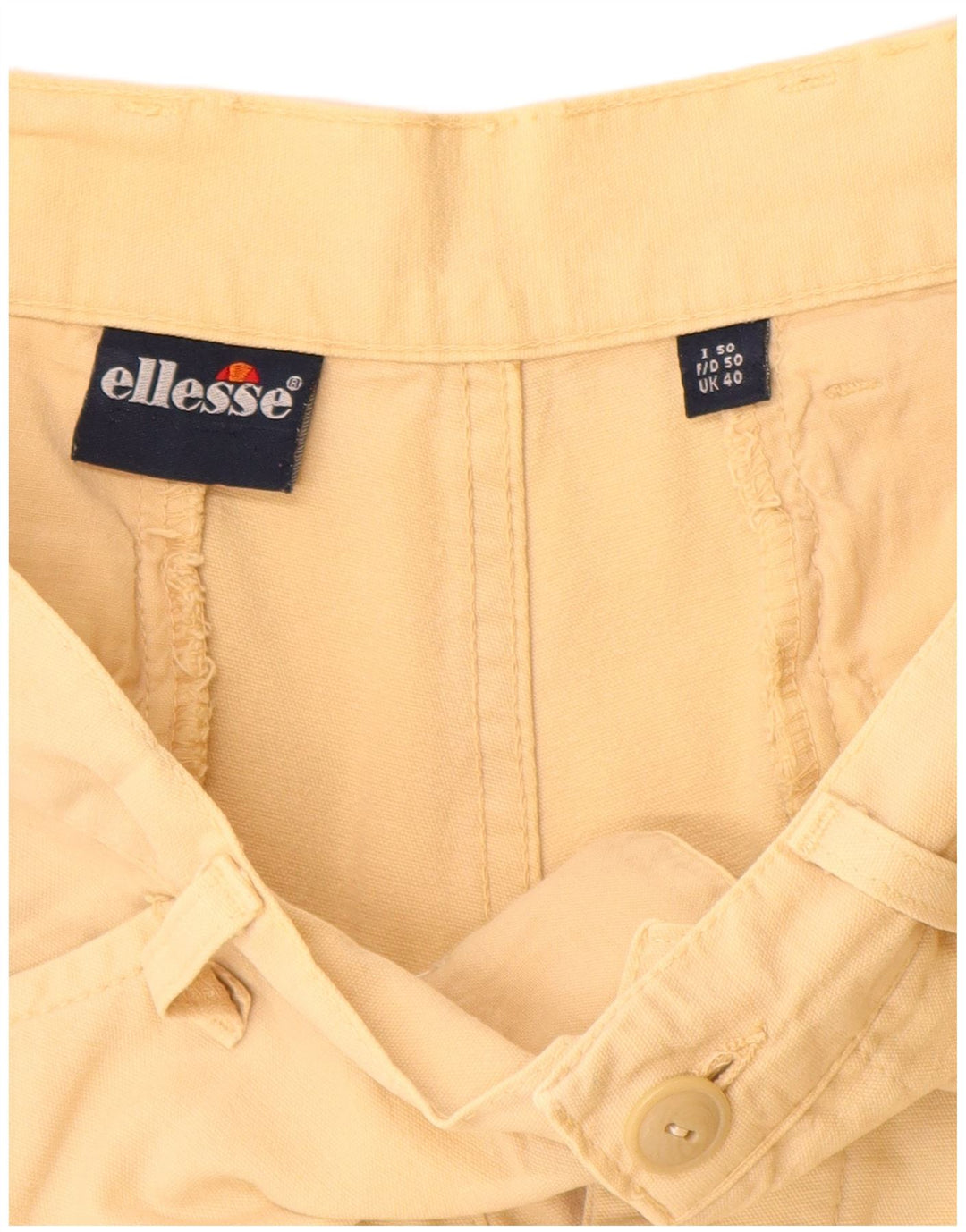 Pantaloni scurți cargo pentru bărbați Ellesse W40 XL, bumbac, bej