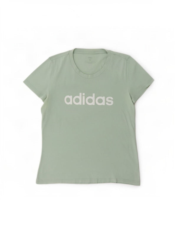 Tricou grafic Adidas pentru femei Top UK 12/14 Medium Green