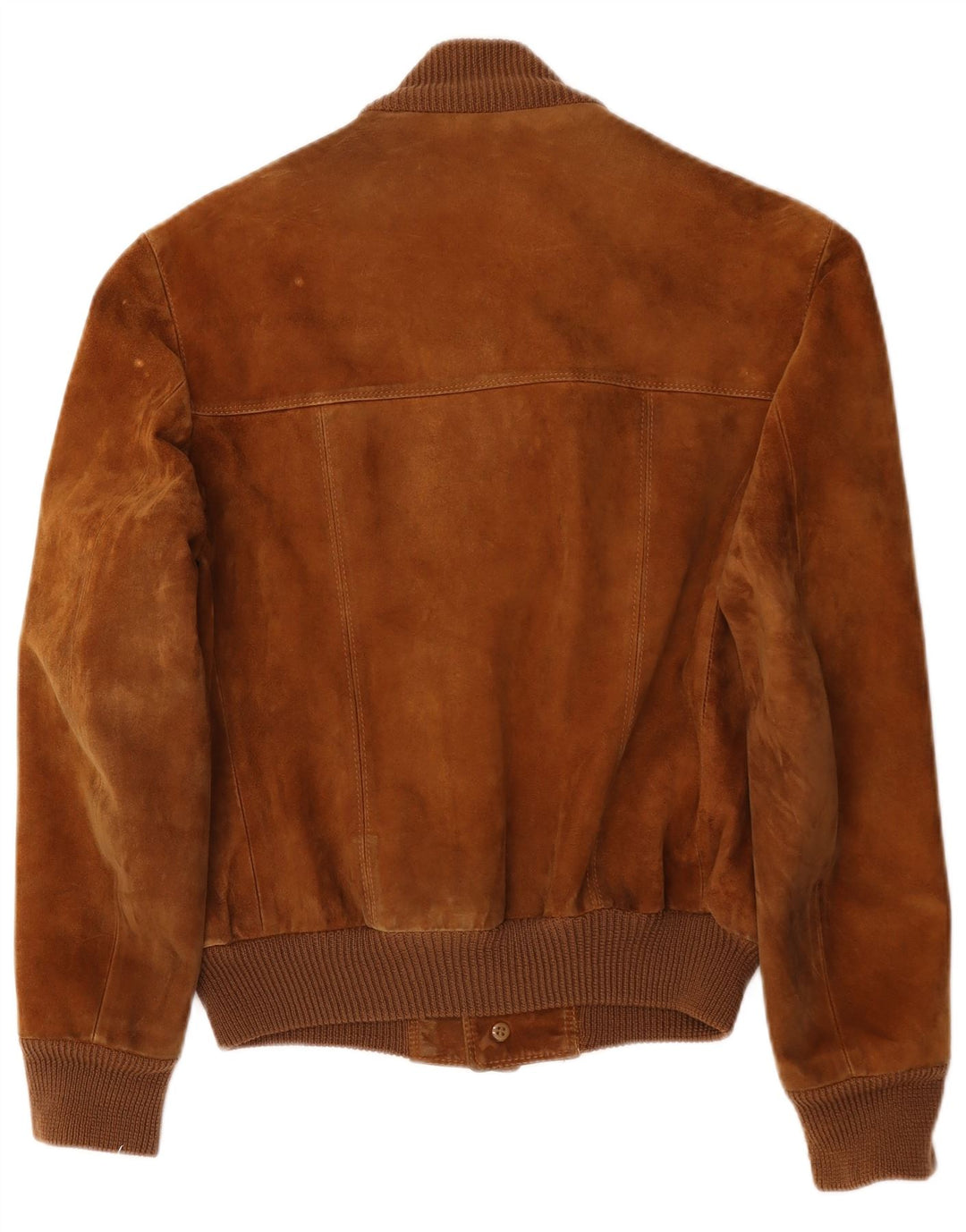 Bomber vintage pentru bărbați din piele intoarsa UK 38 Medium Brown Piele