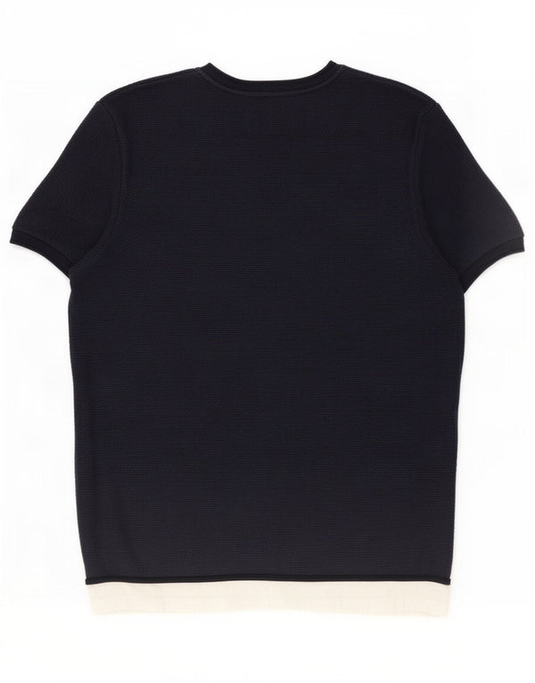 Tricou pentru bărbați Zara Top mare, bleumarin, color block
