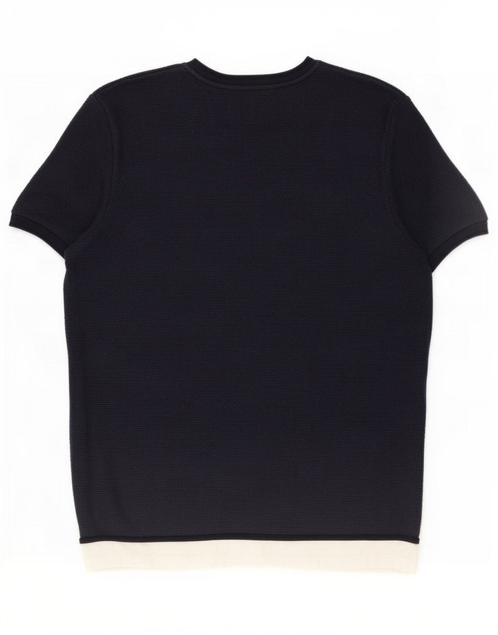 Tricou pentru bărbați Zara Top mare, bleumarin, color block
