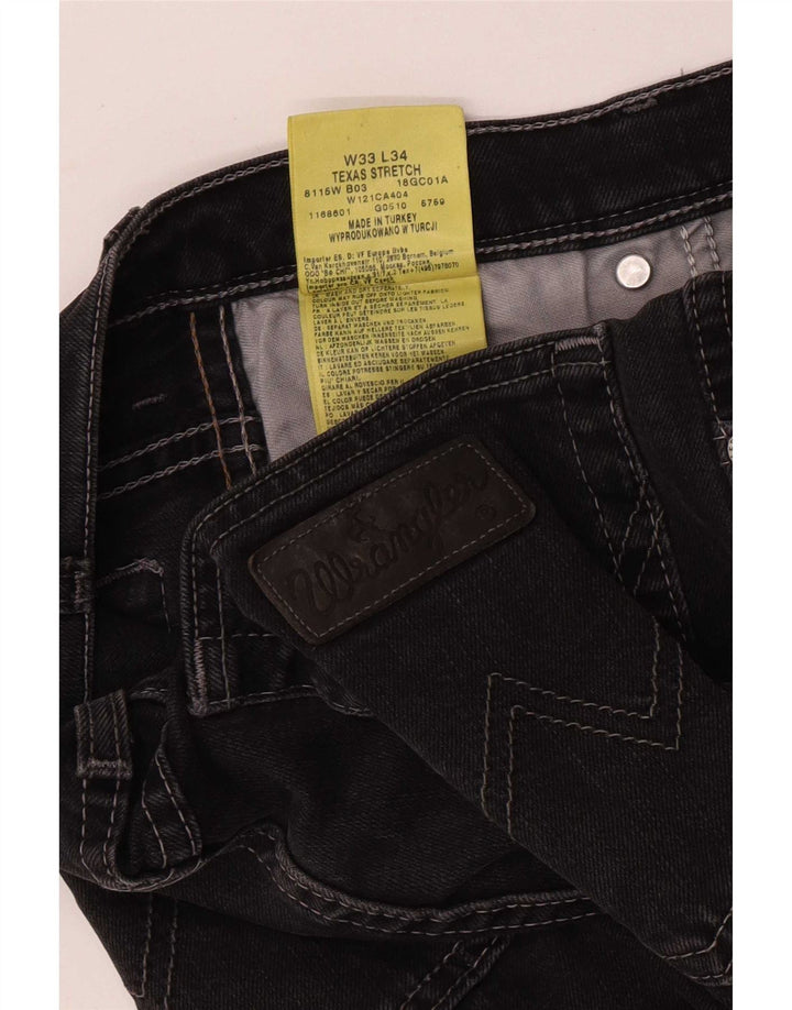 Blugi drepte stretch pentru bărbați Wrangler Texas W33 L29 bumbac gri