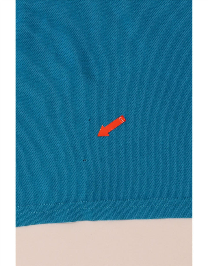 Cămașă polo pentru bărbați MOSCHINO Bumbac albastru mic